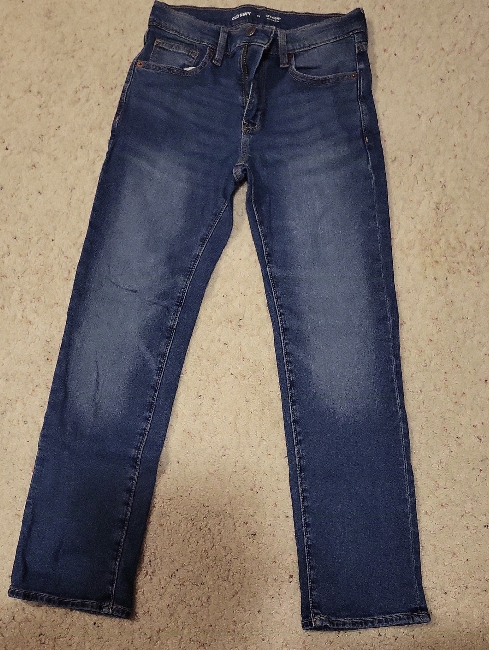 Old Navy Kid's Size 12 Blue Straight-Leg Jeans